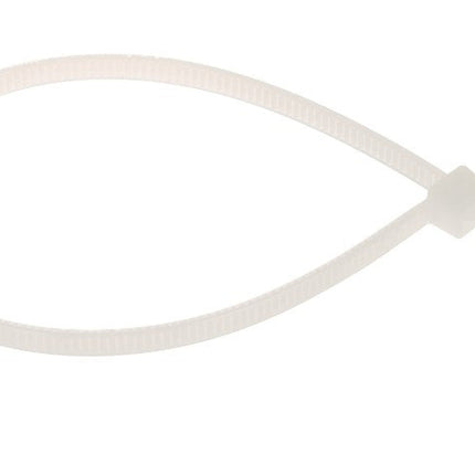 100 Fascette Serracavo Autobloccanti 3.6x200mm in Nylon Bianco – Per Fissaggio Cavi, Uso Elettrico e Domestico enzoled