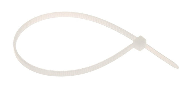 100 Fascette Serracavo Autobloccanti 3.6x200mm in Nylon Bianco – Per Fissaggio Cavi, Uso Elettrico e Domestico enzoled