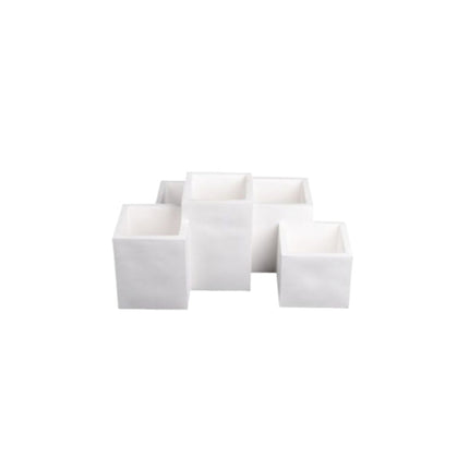 Supporto Gesso 5xGU10 a Soffitto, Materiale Gesso e GU10 - Installazione Visibile enzoled