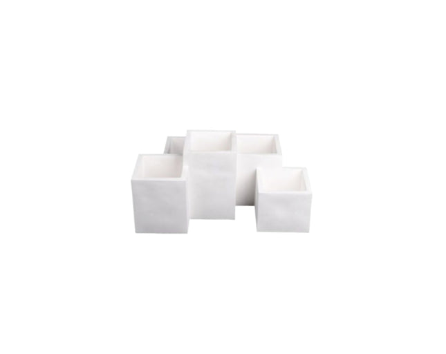 Supporto Gesso 5xGU10 a Soffitto, Materiale Gesso e GU10 - Installazione Visibile