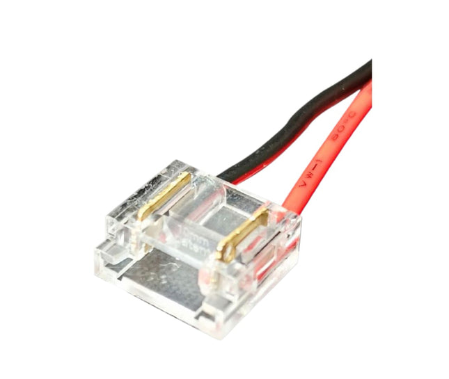 10 Connettori Alimentazione 2 Pin per Striscia LED Monocolore 10mm – Collegamento Rapido Senza Saldatura enzoled