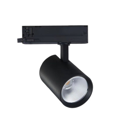 "Faretto Trifase Binario 40W - 4000K - 38° - Alluminio + Vetro - Illuminazione Commerciale Professionale enzoled