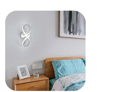 Luce da Parete 13W 3000K-6500K - Applique Bianca in Metallo+Acrilico per Interni enzoled
