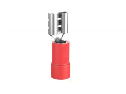 50 Pezzi Terminali Capicorda Femmina FDD1.25-250 Rosso per Cavi 0.5-1.5mm² – Connettori Elettrici enzoled