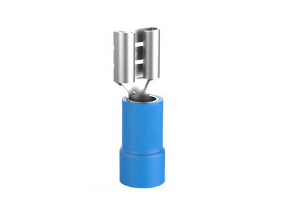 50 Terminali Capicorda Femmina FDD2-250 Blu per Cavi 1.5-2.5mm² – Connettori Elettrici Isolati enzoled