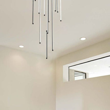 LAMPADARIO DA SOFFITTO/105W/4000K/NERO - enzoled