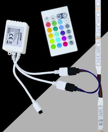 Telecomando per strisce LED RGB 12V - Compatibile con luci a LED | Materiale PVC resistente enzoled