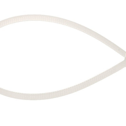 100 Fascette Serracavo Autobloccanti Nylon Bianco 4.8x200mm – Resistenti per Fissaggio Cavi e Cablaggi enzoled