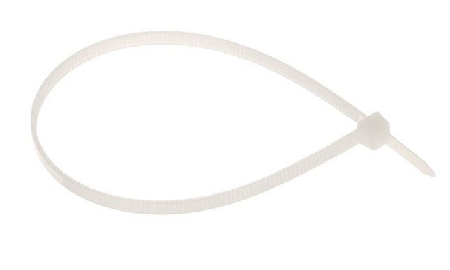 100 Fascette Serracavo Autobloccanti 4.8x250mm in Nylon Bianco – Resistenti per Fissaggio e Cablaggio Cavi enzoled