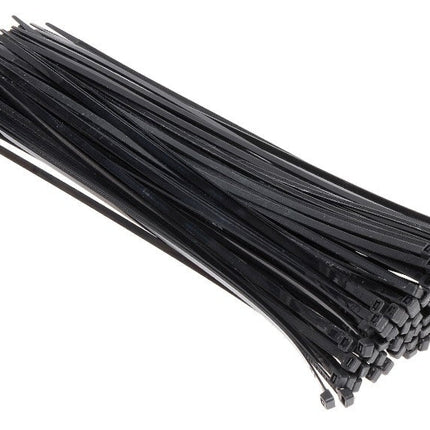 100 Fascette Serracavo Autobloccanti 4.8x350mm in Nylon Nero – Resistenti per Cablaggio e Fissaggio Cavi enzoled