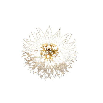 Lampadario da soffitto oro 9XG9DT - Alluminio + Cristallo, luce riflessa lussuosa enzoled