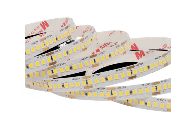 Strisce LED 24V 3000K (luce calda) - 50m 240 LED/m, PVC nudo - 21W/m alta densità enzoled