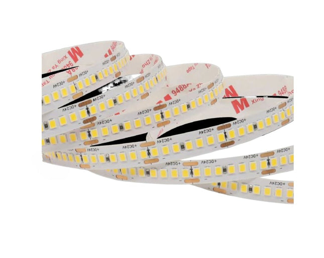Strisce LED 24V 6500K (bianco freddo) - 5m 240 LED/m, PVC nudo - Fascia continua ad alta densità enzoled