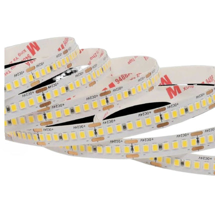 Strisce LED 24V 3000K (luce calda) - 5m 240 LED/m, PVC nudo - Fascia continua ad alta densità enzoled
