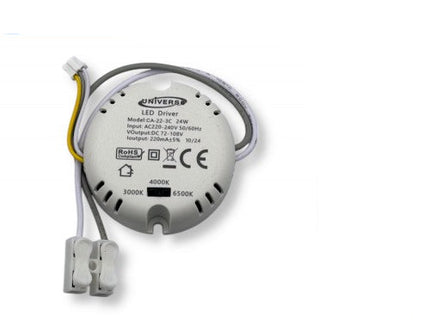 Piastra LED Circolare Magnetica 24W Ø19cm con Attacco G10Q – Luce Selezionabile 3000K/4000K/6500K CCT 3in1, Sostituzione Neon T9 enzoled