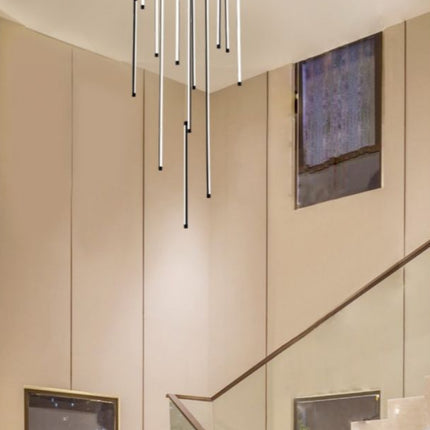 LAMPADARIO DA SOFFITTO/105W/3000K/NERO - enzoled