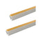 10 PEZZI CANALINA PASSACAVI CON BIADESIVO IN PVC DI COLORE BIANCO LUNGHEZZA 2 METRI 10X10MM - enzoled