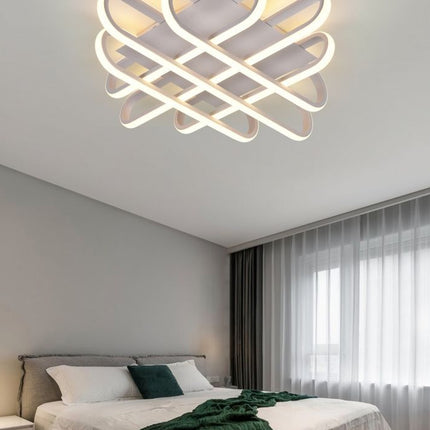Lampada Soffitto Bianca 58W 3000K, Ferro Verniciato PVC - Illuminazione Casa enzoled