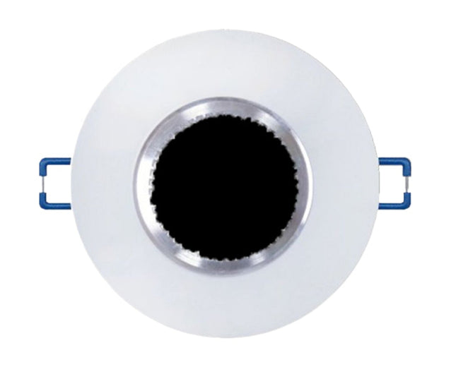 Supporto GU10 in Alluminio Bianco 60mm Tondeggiante per Lampade LED enzoled