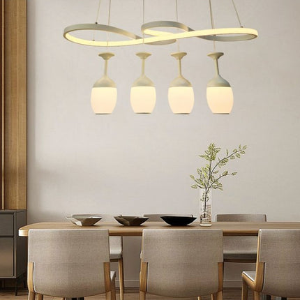 Lampadario da Soffitto 68W 3000K, Design Moderno per Sala e Negozio - Illuminazione Efficace enzoled