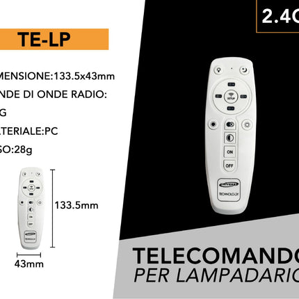 Telecomando universale 2.4G - Controllo wireless per dispositivi elettronici | Compatibile con luci LED e apparecchi smart enzoled