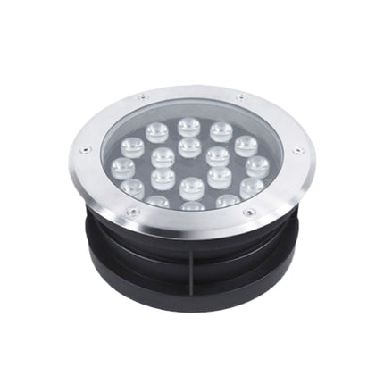 Luce da terra 18W 6500K IP67 - corpo in alluminio, vetro, acciaio e ABS, luce fredda per esterni enzoled