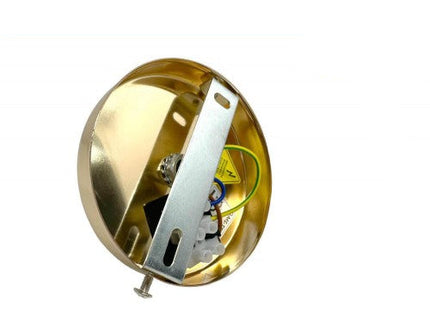 Lampadario sospensione metallo oro - adatto a lampadine E27, design elegante per interni enzoled