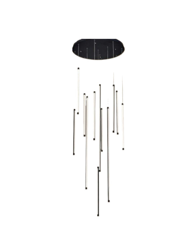 LAMPADARIO DA SOFFITTO/105W/6500K/NERO - enzoled