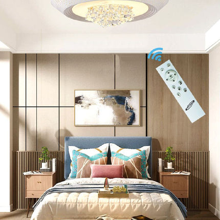 Lampada Soffitto 620W 3000K-6500K Bianca, Ferro Acrilico Cristallo - Illuminazione Regolabile enzoled