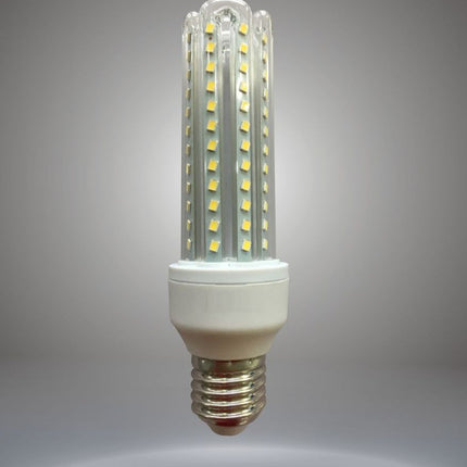 Lampadina LED Cornetto 4U E27 16W 6500K – Durata 15.000 ore e certificazione CE, corpo in alluminio+PP+vetro per dissipazione termica ottimale enzoled