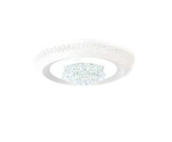 Lampada Soffitto 520W 3000K-6500K Bianca, Ferro Acrilico Cristallo - Illuminazione Regolabile per Casa e Ufficio enzoled