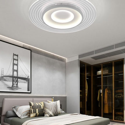 Lampada Soffitto 38W 4000K Bianca, Ferro Verniciato Alluminio Acrilico PVC - Illuminazione Casa enzoled