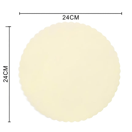 VELI PER BOMBONIERE in Tulle Rotondo 24CM Monocolore - Set da 12 Confezioni
