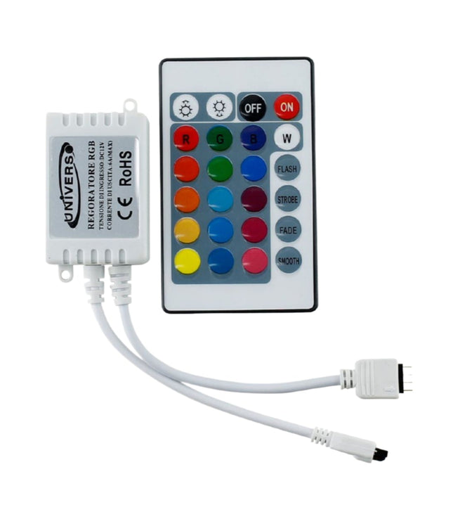 Telecomando vocale per strisce LED RGB 12V - Controllo luci con comandi vocali | Materiale PVC resistente enzoled