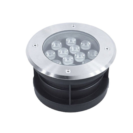Luce da terra 12W 6500K IP67 - corpo in alluminio, vetro, acciaio e ABS, luce fredda per esterni enzoled