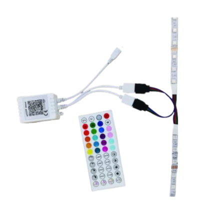 Telecomando Bluetooth per strisce LED RGB - 44 tasti | Controllo luci via smartphone | Materiale PVC resistente enzoled