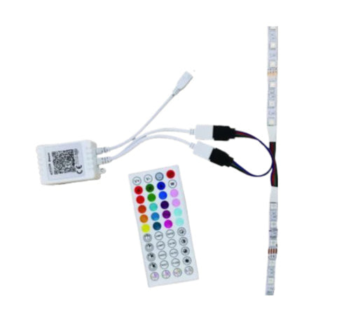 Telecomando Bluetooth per strisce LED RGB - 44 tasti | Controllo luci via smartphone | Materiale PVC resistente enzoled