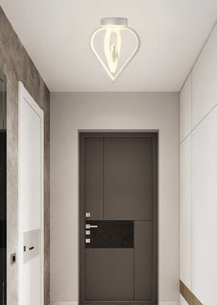 Lampadario da Soffitto 22W 4000K, Design Moderno Bianco con Cristallo - Ideale per Ambienti Eleganti enzoled