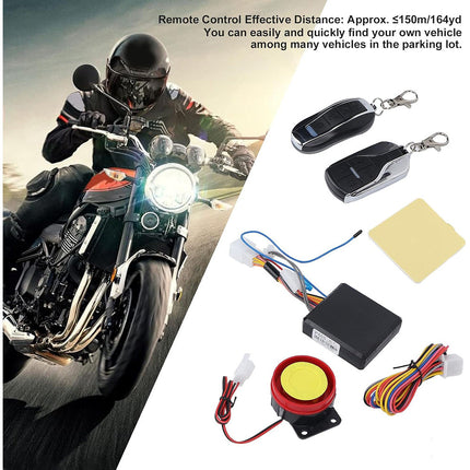 Allarme sonoro per moto e scooter con sirena 125 db kit antifurto universale di sicurezza con due telecomandi - enzoled
