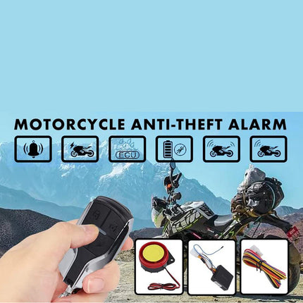 Allarme sonoro per moto e scooter con sirena 125 db kit antifurto universale di sicurezza con due telecomandi - enzoled