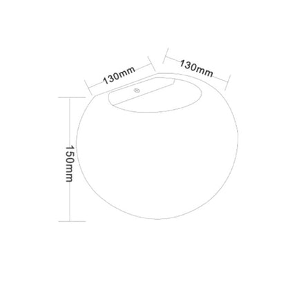 Applique da parete in gesso tondo a doppia emissione di luce attacco G9 enzoled