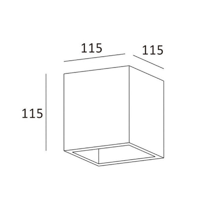 Applique da parete in gesso cubo a doppia emissione di luce attacco G9 enzoled