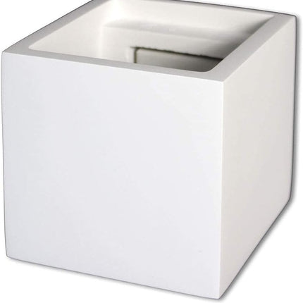 Applique da parete in gesso cubo a doppia emissione di luce attacco G9 enzoled