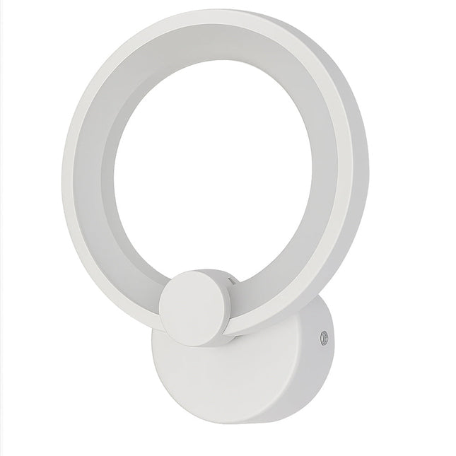 Applique led forma di cerchio 9 watt tecnologia CCT lampada da parete