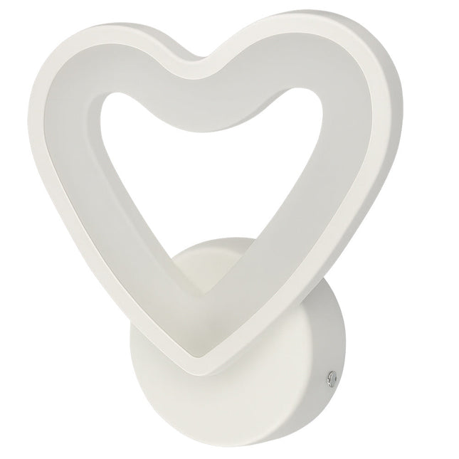 Applique led forma di cuore 6 watt tecnologia CCT lampada da parete
