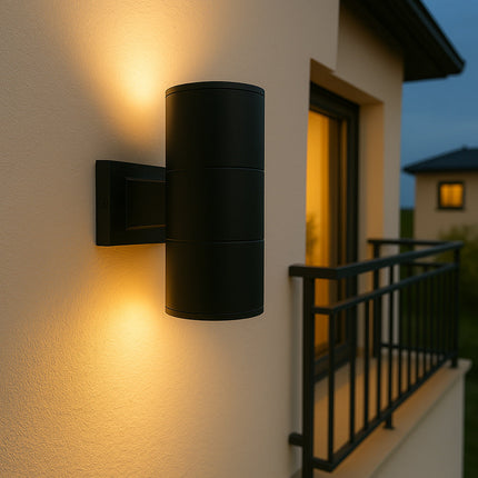 Applique a parete doppia emissione per esterno giardino ip55 2Xgu10 enzoled