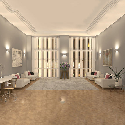 Applique in gesso con attacco R7S lampada da parete verniciabile