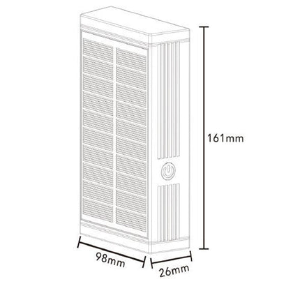 Applique solare 2W doppia emissione di luce tecnologia CCT IP54 enzoled