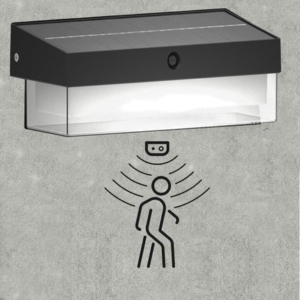 Applique a led solare con sensore movimento 3 modalità luce 6000K IP54 enzoled