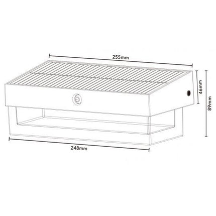 Applique a led solare con sensore movimento 3 modalità luce 6000K IP54 enzoled